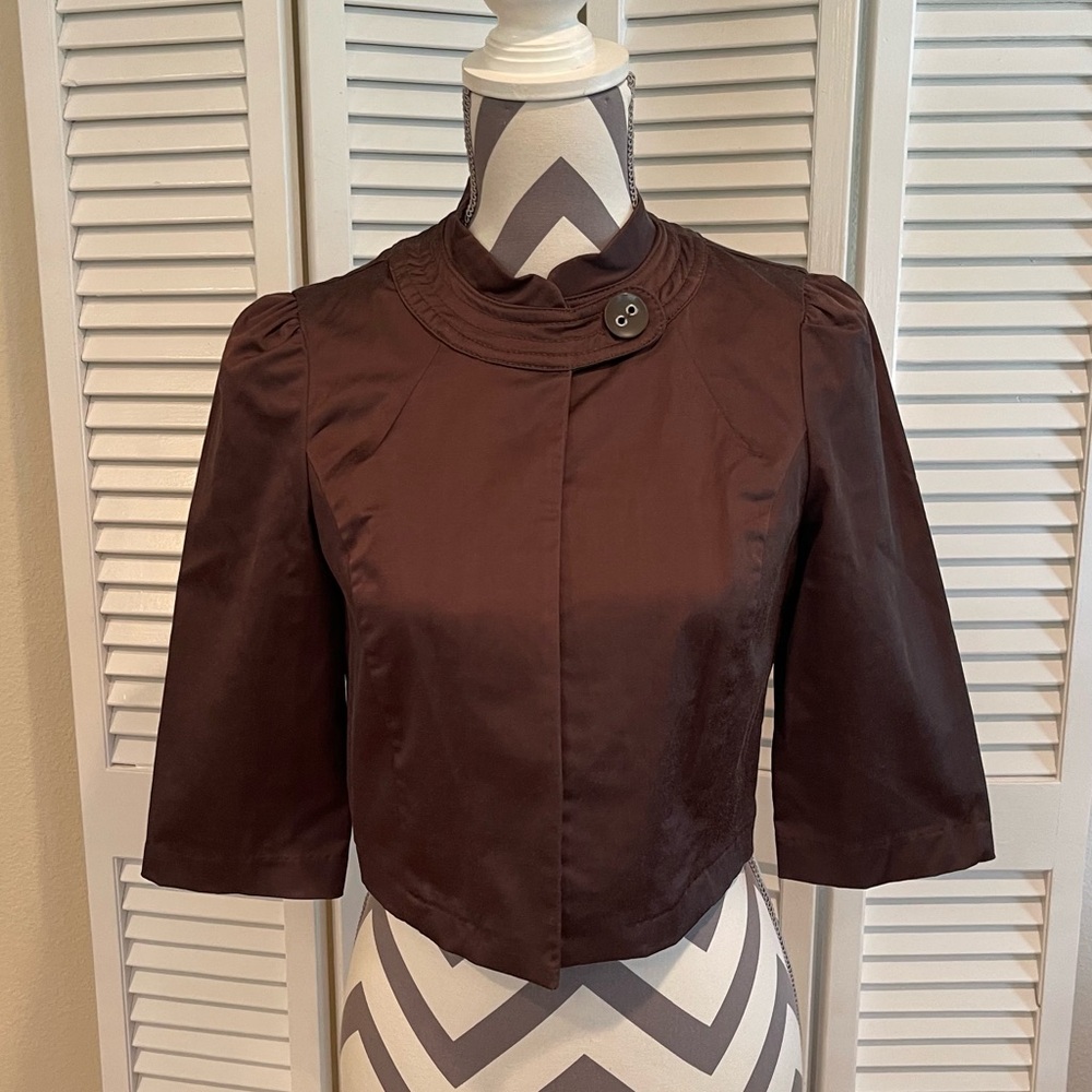 Forever Twenty One - Brown Dress Jacket - Size: Medium